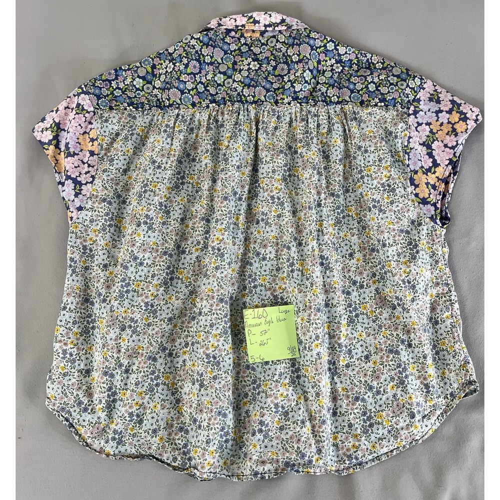 Womens Vintage American Eagle Patchwork Calico Co… - image 12